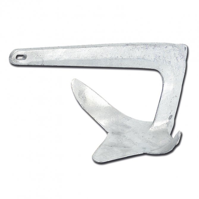 Bruce type anchor galvanized