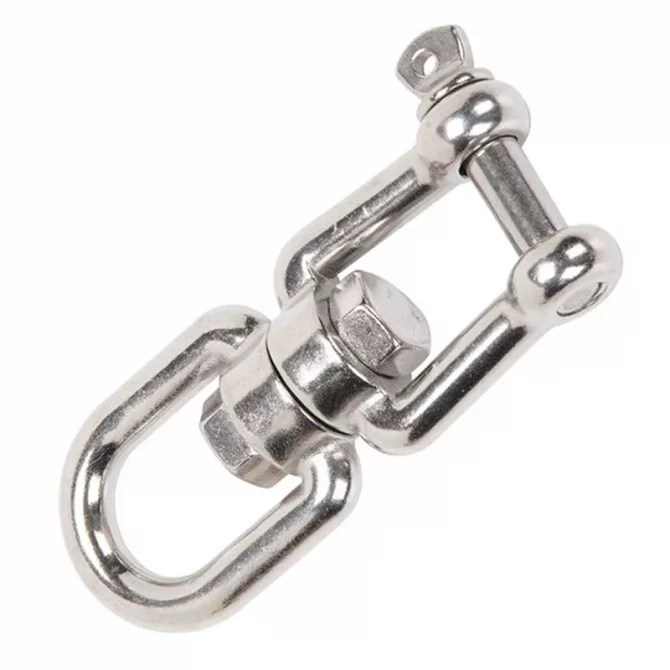 Chain swivel eye & jaw inox