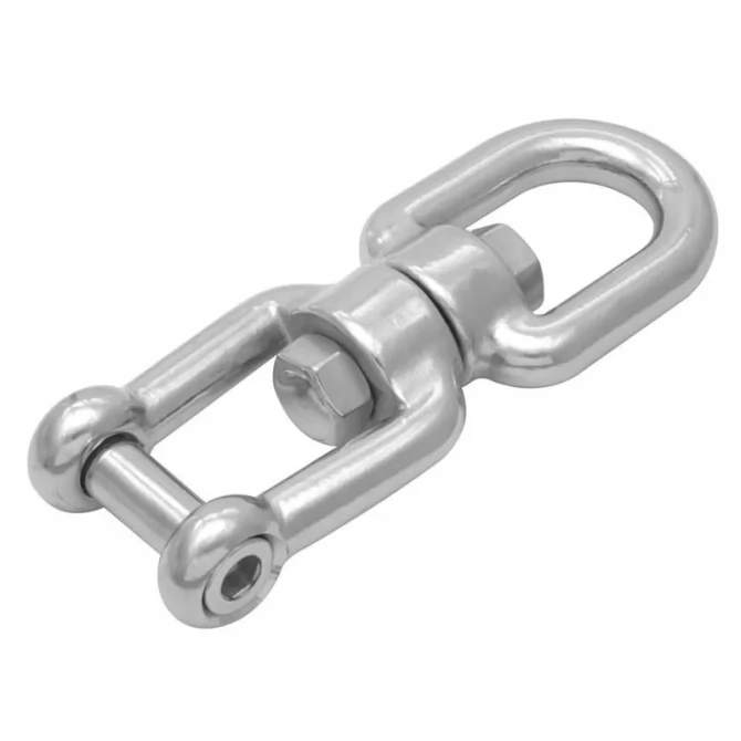 Chain swivel eye & jaw with Hex internal pin inox