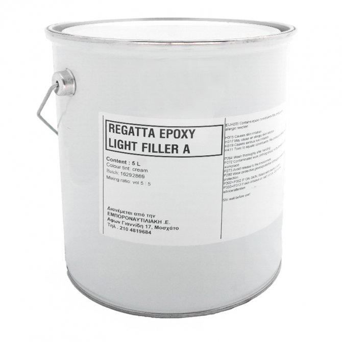 Στόκος ελαφρύς Εpoxy Light Filler 2 συστατικών 40Lt