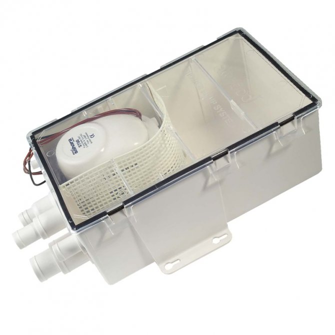 Shower sump pump system with Sahara pump Attwood