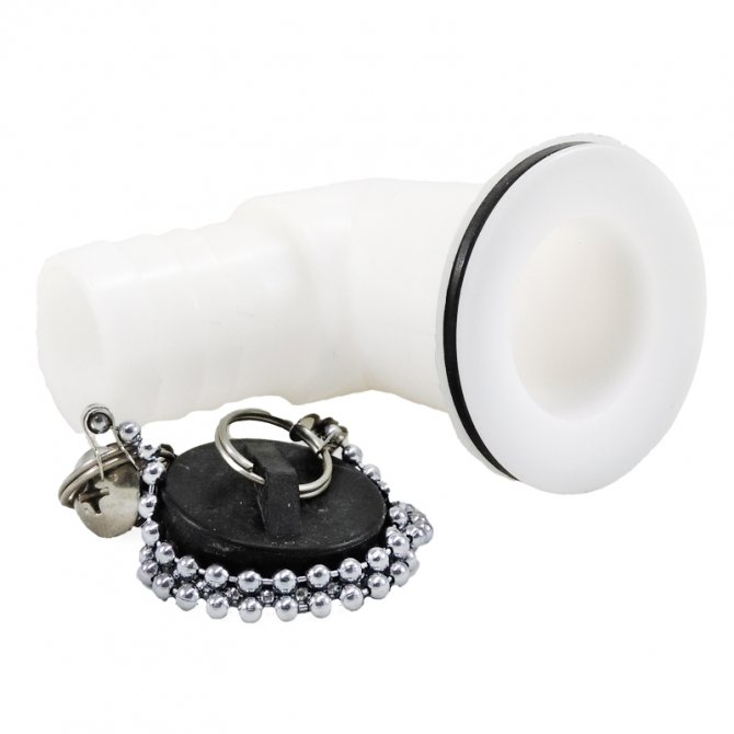 Sink strainer waste kit angled