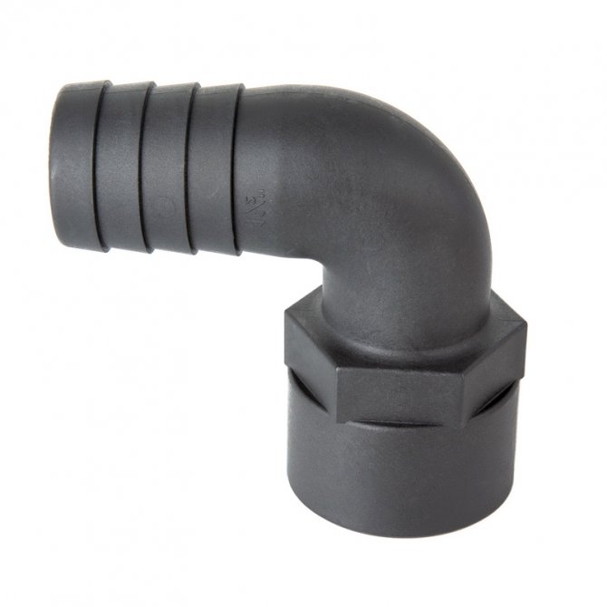 Ρακόρ πλαστικό γωνιακό θηλυκό Trudesign 1/2"x16mm