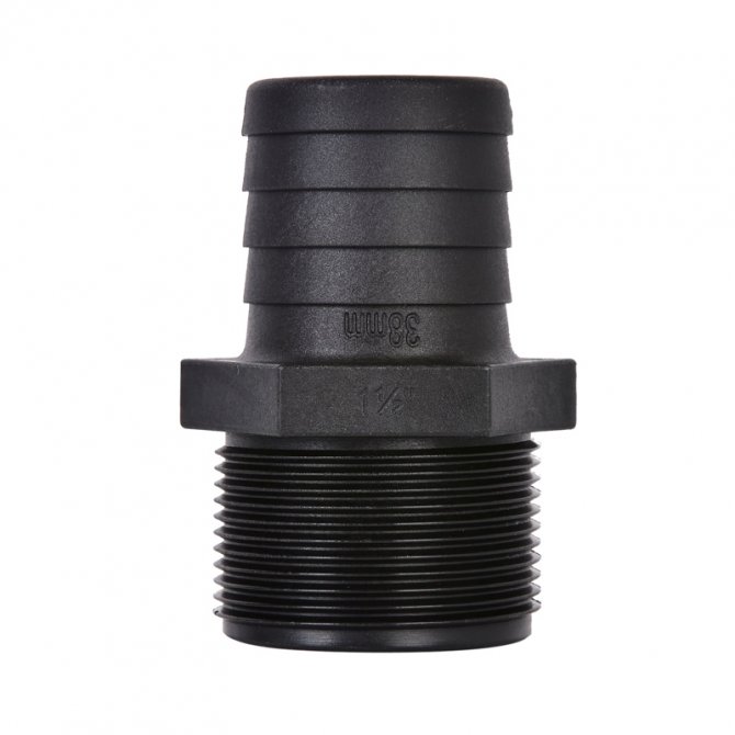 Ρακόρ πλαστικό ίσιο αρσενικό Trudesign 1/2"x13mm