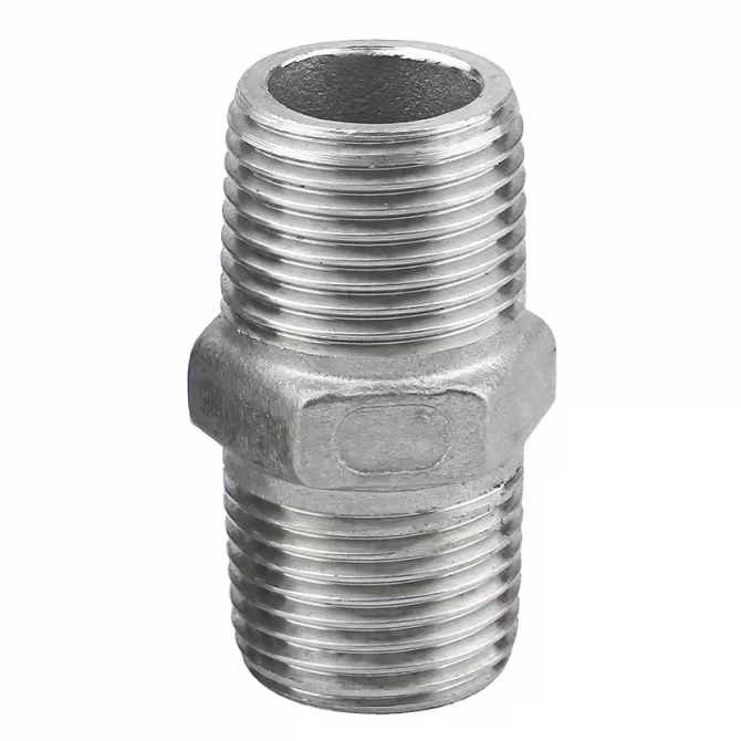 Μαστός αρσενικός εξάγωνος Inox 3/8"