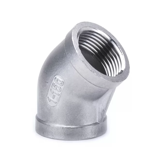 45° elbow (female-female) inox