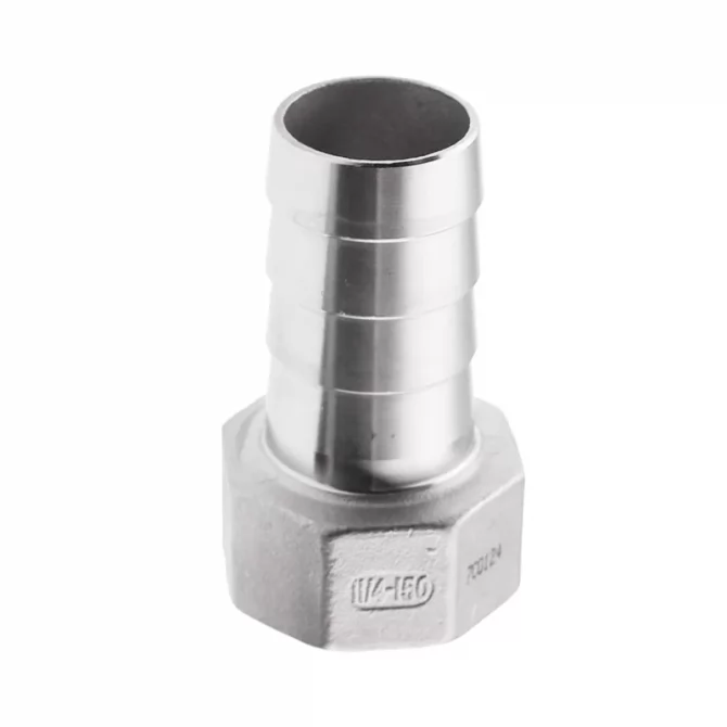 Ρακόρ θηλυκό με ουρά Inox 1/2"x20mm