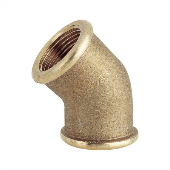45° elbow (female-female) brass