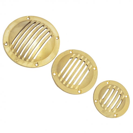 Slotted round scoop strainer brass