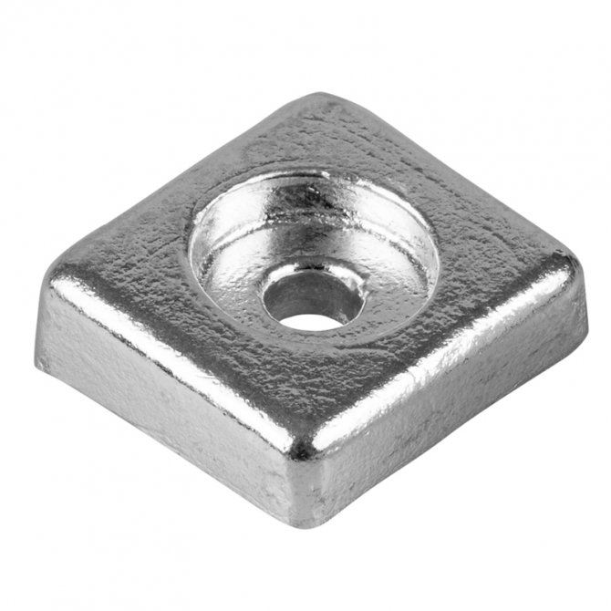 Ανόδιο HONDA πλακάκι τετράγωνο με τρύπα 01409