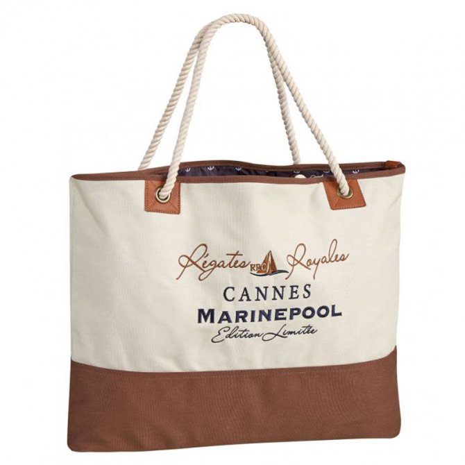 Τσάντα RR Canvas shopper Marinepool