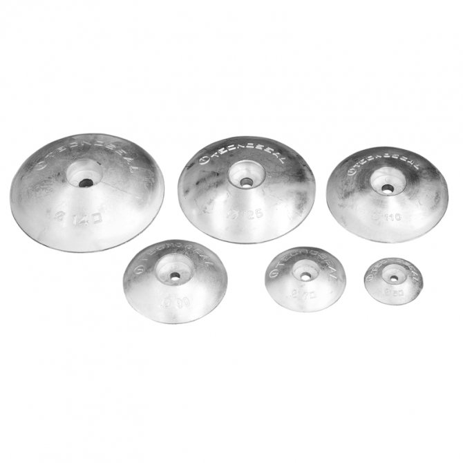 Ανόδιο στρογγυλό με τρύπα Φ190mm