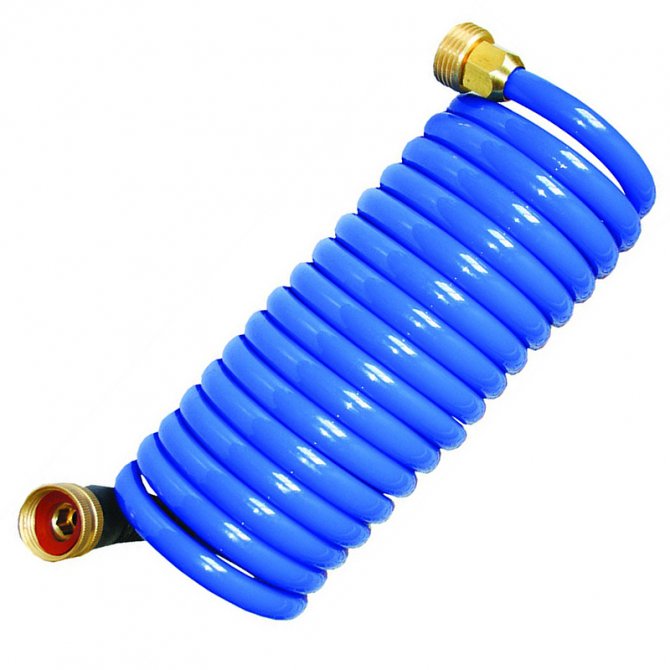 Spiral washing hose