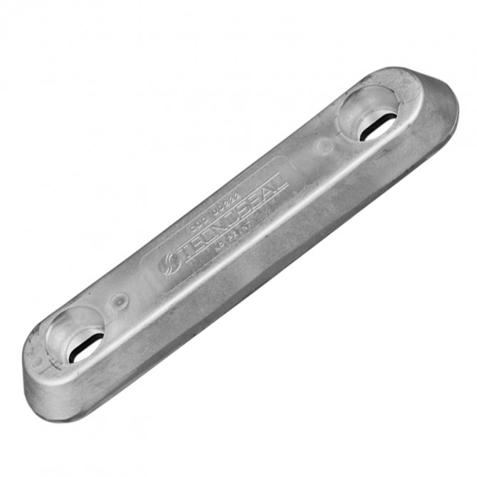 Ανόδιο VETUS μπάρα με 2 τρύπες 00222 290x55x30 2.7kg