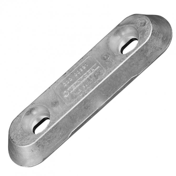 Ανόδιο VETUS μπάρα με 2 τρύπες 00221 247x63x29 2.3kg