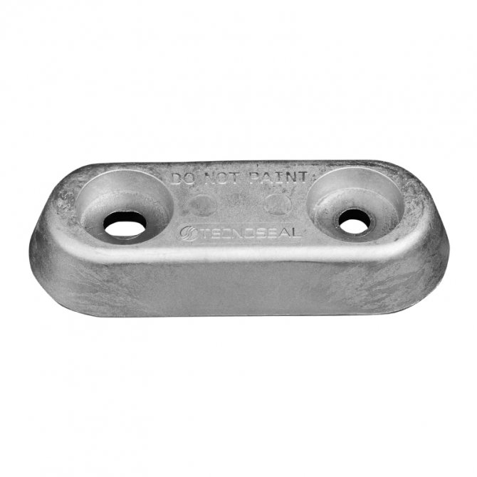 Ανόδιο VETUS μπάρα με 2 τρύπες 00220-0 100x40x18 330g