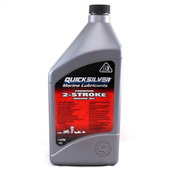 Λάδι μίξης 2-χρονων εξωλεμβίων PREMIUM Quicksilver TC-W3 1Lt