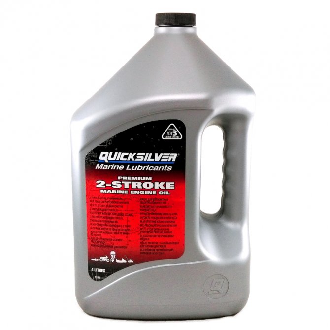 Λάδι μίξης 2-χρονων εξωλεμβίων PREMIUM Quicksilver TC-W3 4Lt