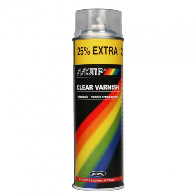 Spray clear lacquer high gloss 04009