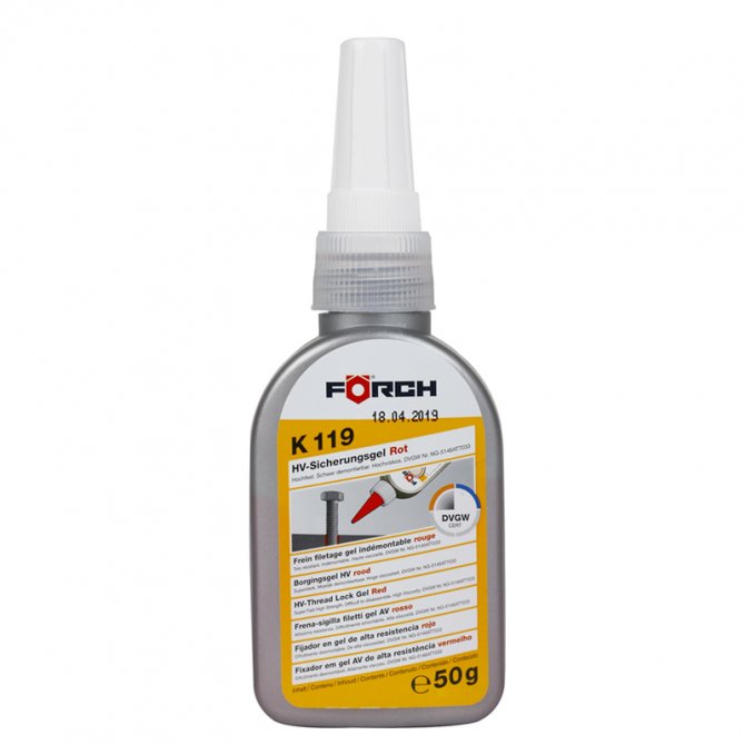 Κόλλα σπειρωμάτων FORCH Κ119 gel 50ml