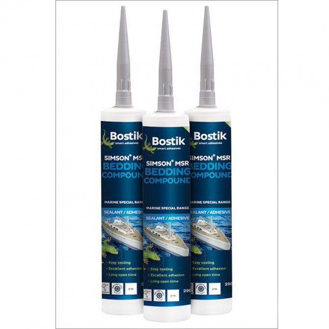 Λαστιχόκολλα κατασκευών (Bedding compound) Bostik 290ml