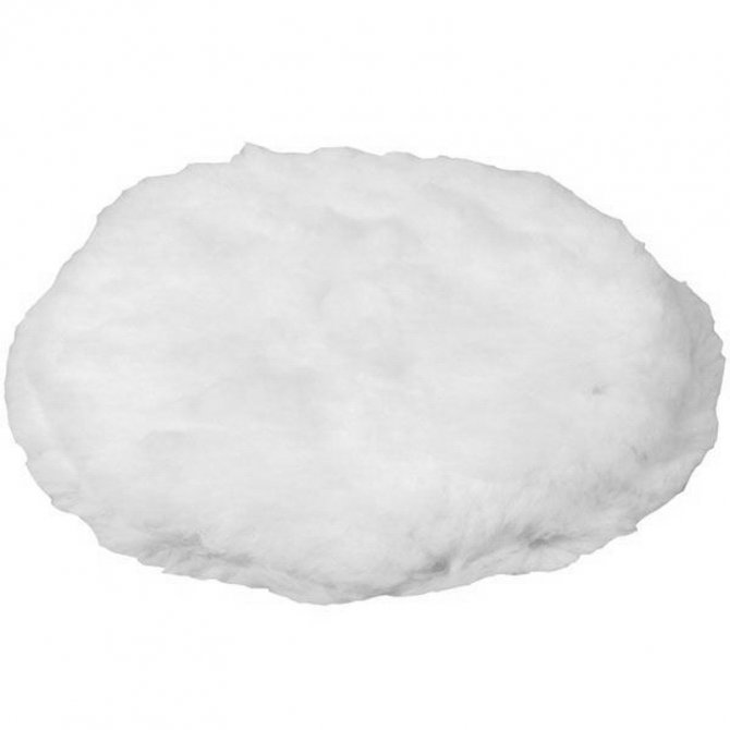 Γούνα αλοιφαδόρου Velcro μονής όψεως Φ180mm