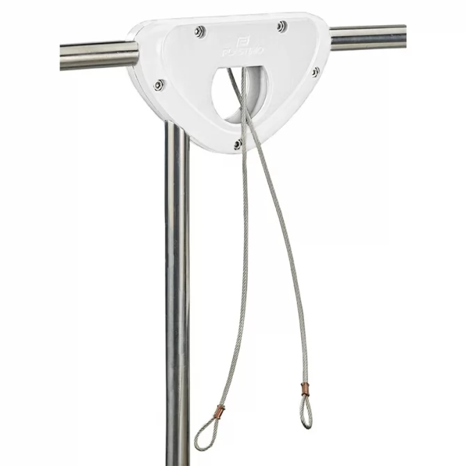 Outboard motor bracket with cable
