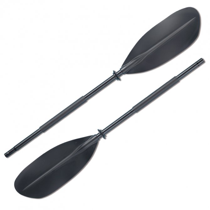 Detachable aluminum canoe paddle