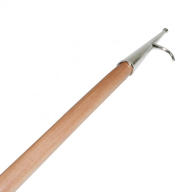 Wooden steady boat hook