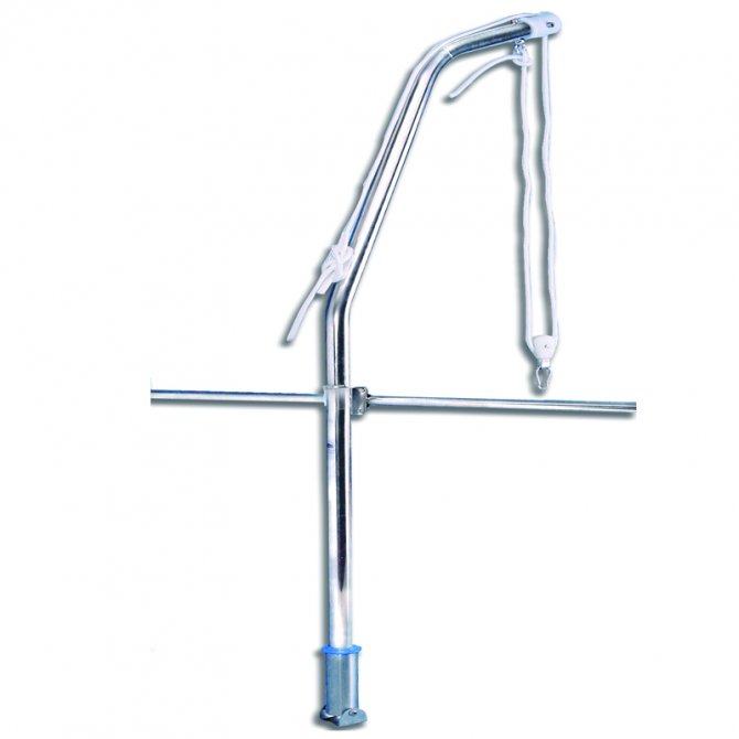 Swivelling davits