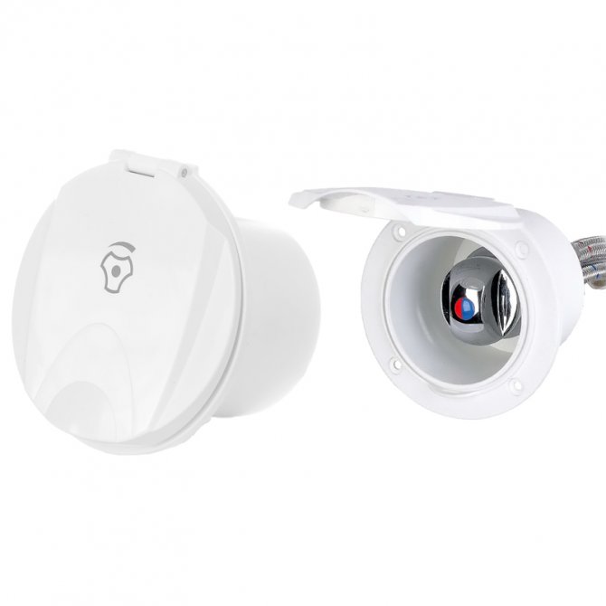 Deck mixer tap set with cover Plastimo