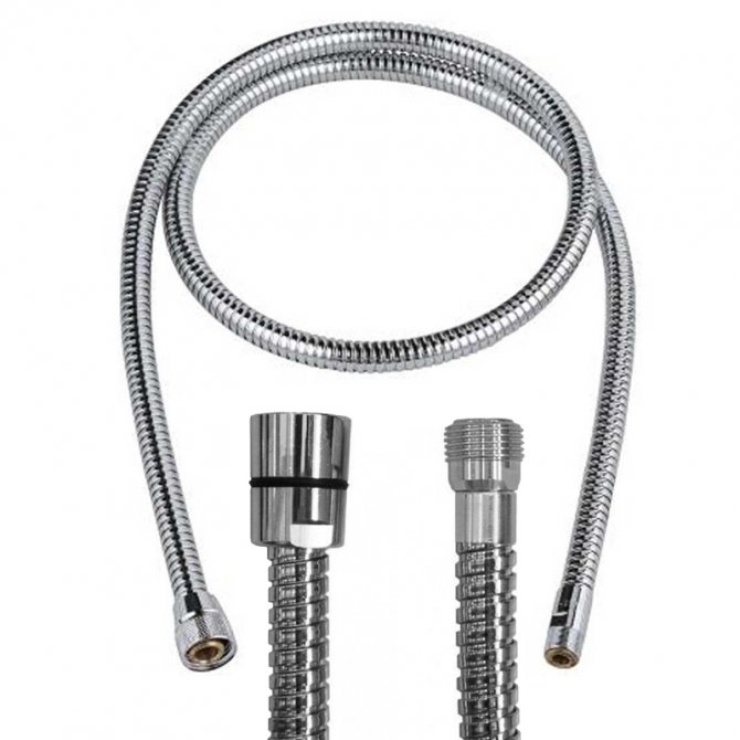 Flexible spiral shower hose