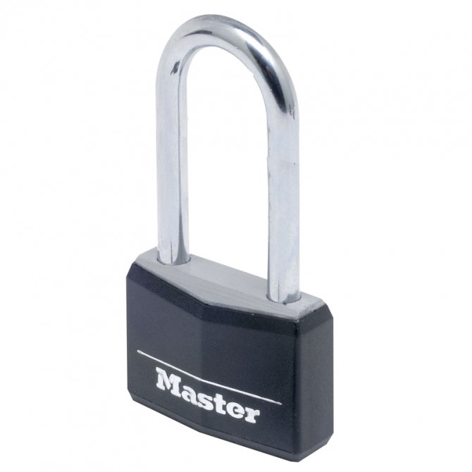 Λουκέτο μακρύλαιμο αλουμινίου με κάλυμμα Master Lock