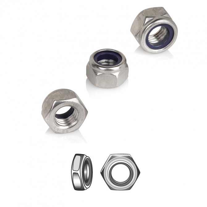 Περικόχλιο (παξιμάδι) εξάγωνο ασφαλείας DIN 985