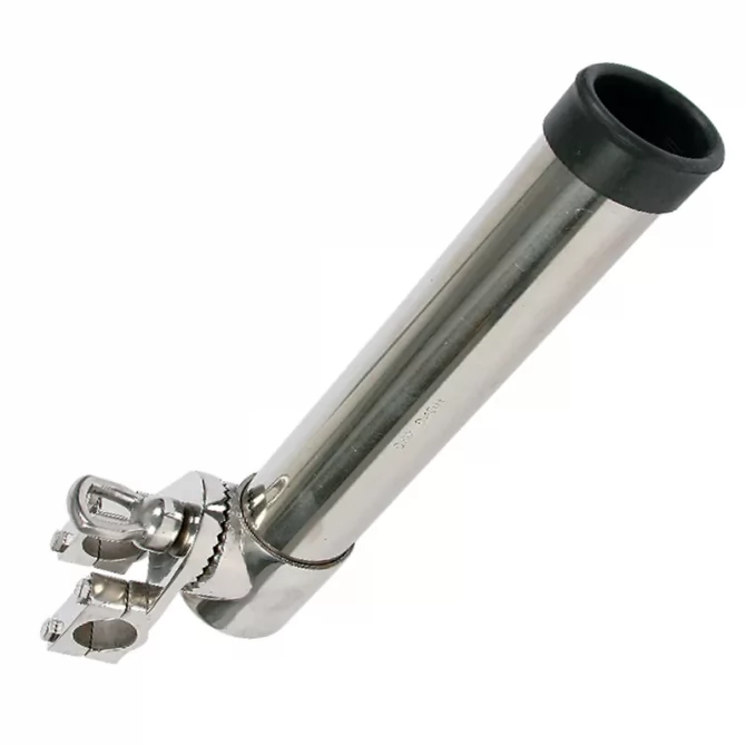 Rail mount adjustable rod holder