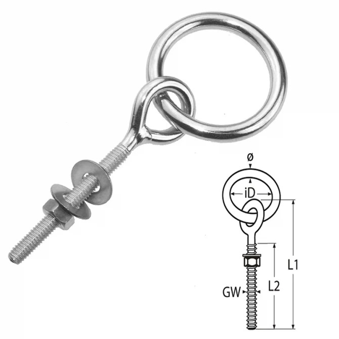 Μάπα βίδα-χαλκάς Inox 12X70mm/120mm