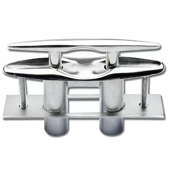 Folding cleat with thread inox