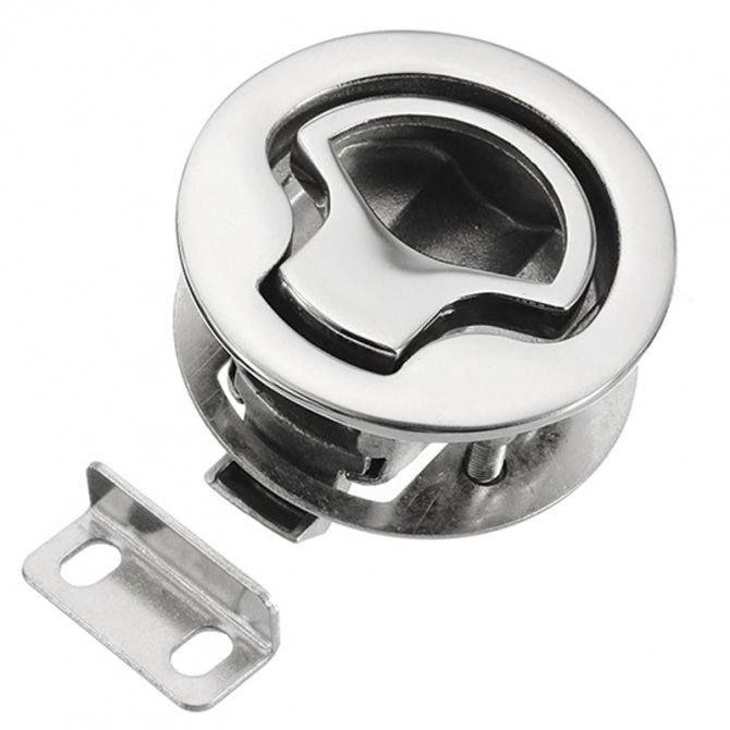 Χούφτα καταπακτής σκέτη Inox 62mm