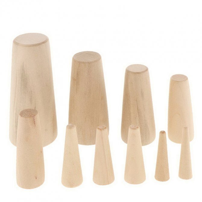 Wooden plugs 10pcs