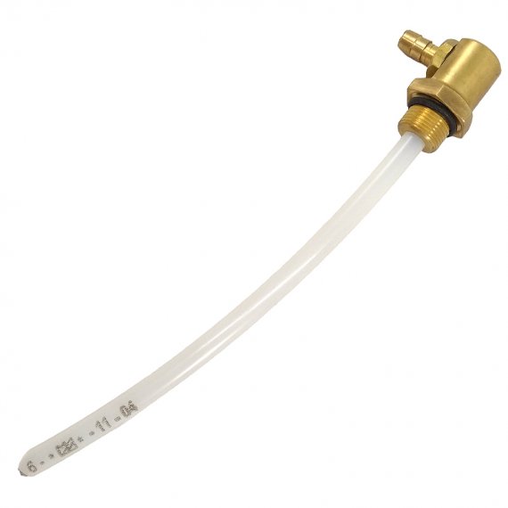Brass pick up tube fuel tank