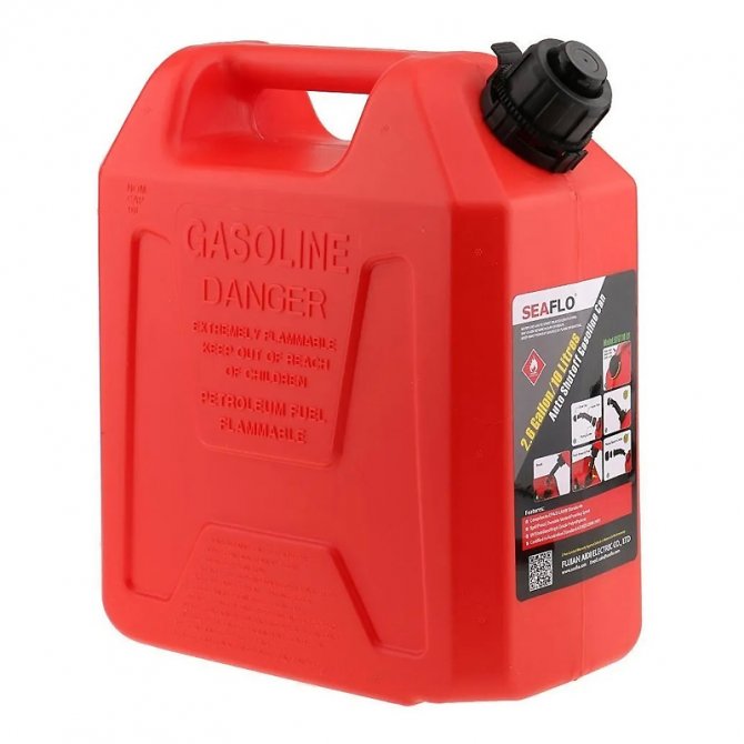 Jerrycan for fuel 10lt reinforced Italy
