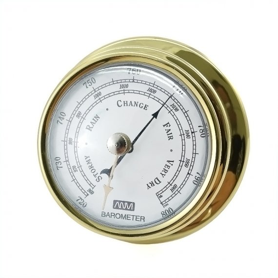 Barometer 4" brass