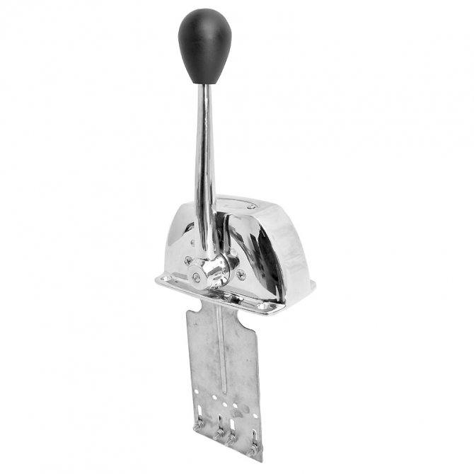 Single engine & throttle control lever inox