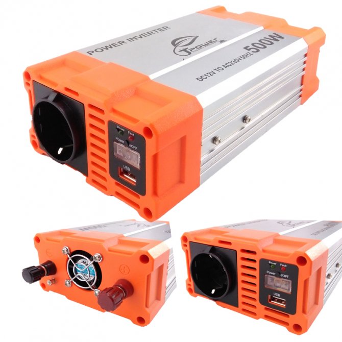Inverter SINE WAVE 2 εξόδων 12V-300W