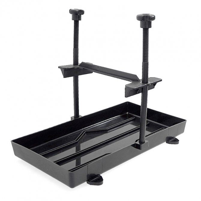 Βάση στήριξης μπαταρίας ρυθμιζόμενη πλαστική 28x18cm