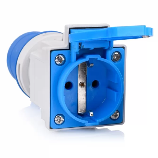 Αντάπτορας μετατροπής CEE σε σούκο θηλυκή 16A