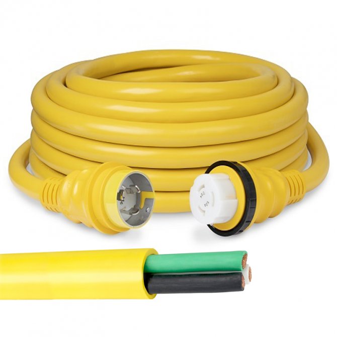 Καλώδιο κίτρινο εύκαμπτο Marine 3x2.5mm