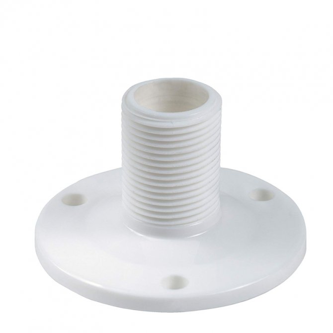 Plastic steady base for antennas