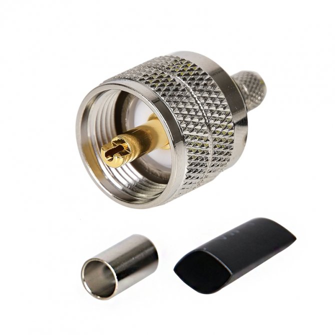 VHF cable connector