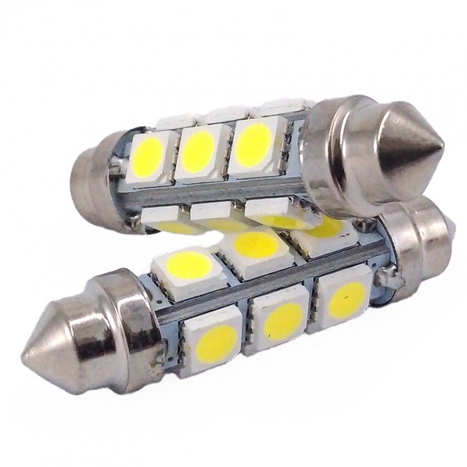 Λάμπα φανού πλεύσης σωληνωτή 12 LED 44mm